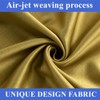 Amidoudou Luxurious Full Blackout Curtains | Gold | 2 Panels