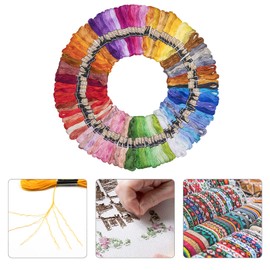 Noa Home Deco Embroidery Kit Embroidery Kit, 100 Colours Embroidery Thread, 5 Bamboo Embroidery Hoops, 3 Pieces Cross Stitch Fabric, Sewing Needle, Cross Stitch Set for DIY, Adults, Beginners