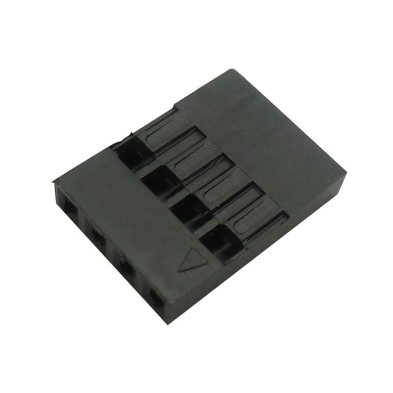 KKHMF 100pcs 4P Female Jumper Cable Plug Connector 2.54mm for