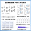 TKKUY 31 Pcs Ear Piercing Kit Ear Disposable Piercing Gun