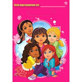 American Greetings Dora & Friends Collection Loot Bag, 9 1/8" x 6 1/2", Multicolor