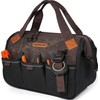 WELKINLAND 18 Pockets Electrician Tools Bag,14" Heavy Duty Plumber Tool