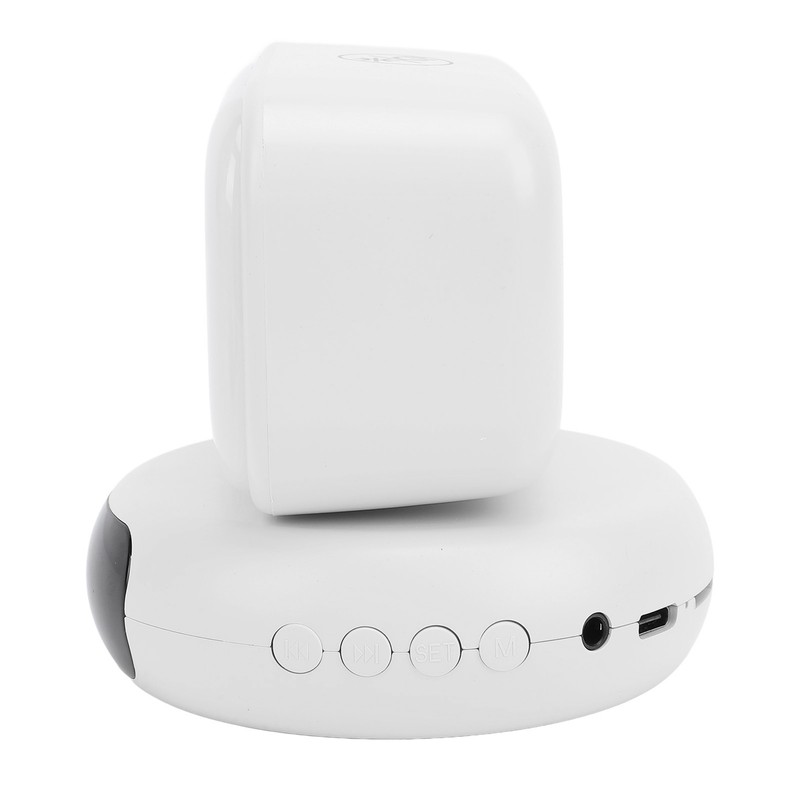 LED Night Light Bluetooth Speaker Alarm Clock Music Player 3