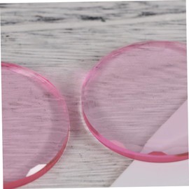 Baluue 5pcs Glue Gasket Lash Extension Glue Jade Lash Extension Glue Pallet Women Eyelash Jade Stone Eyelash Extension Glue Holder Lash Extension Glue Stand Eyelash Extension Pallet Pink