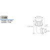 Kitaco 515-1000340 Power Filter (Elbow 90°/φ34), Jog Z/Super Jog Z