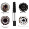 Unbranded (8pcs) Pipe Screw Extractor Set, Broken Home Water Pipe