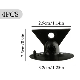 GroveEss 4PCS Bulb Changers,PVC Durable Bulb Remover Suction Cups,Strong Suction Safty Bulb Changers Removal Sucker Tool for GU10 Bulbs Replacing(Black,Clear)