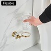 WOLIBEER Crystal Toilet Brush Holder, Polished Gold Brush Handle with