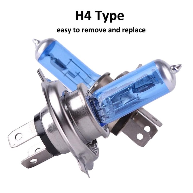 ETOPARS - 2 bombillas halógenas de gas xenón H4 de