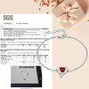LAVUMO Heart Bracelet Women's Rose Gold Sterling Silver 925 Jewellery
