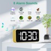 HERMIC Alarm Clock Bedside Clock Large Digital Led Display, Full-Range
