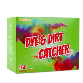 168 Count Color Abosorber Sheets for Laundry - Dye Catchers Laundry Sheet - Allow Mixed Washes and Prevents Color Runs-Fragrance Free
