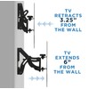 Mount-It! Full-Motion TV Wall Mount |Tilting, Swiveling, Articulating Display Mounting
