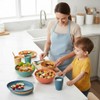 20PCS Wheat Straw Dinnerware Sets, DQELFA Reusable Kids Toddler Plates