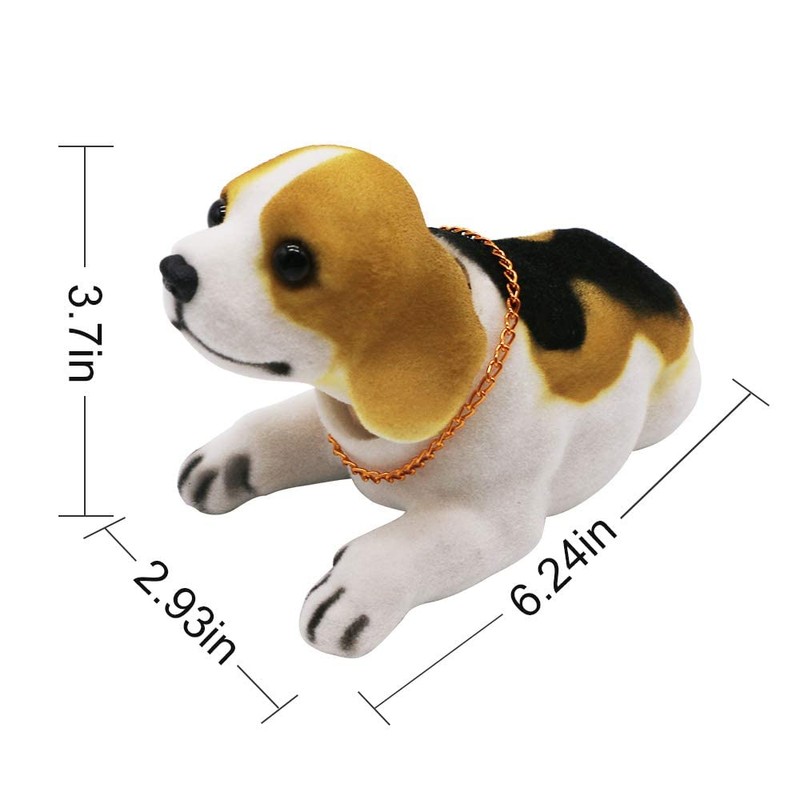 Bobble Head Beagle, Car Decoration Nodding Dog Ornaments High Emulation