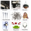 IDEALSV 30 Pcs (304) Stainless Steel Screw Ceiling Hooks 1