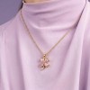 Forever 21 - Collar Plata 925 Oro 14k Trébol Cuatro