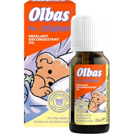 Olbas Oil For Children 12ml - Inhalant Decongestant Oil - Relief from Catarrh, Colds & Blocked Sinuses - For Children over 3 Months Old, 12 ml (Pack of 1)