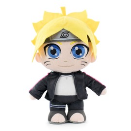 Boruto Character Cuddly Toy - 27 cm - Boruto Uzamaki, Sarada Uchiha, Mitsuki - Super Soft Quality (Boruto Uzamaki with Blister)