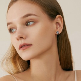 Anubis Earrings Sterling Silver Egyptian Anubis Skull Earrings Stud Ankh Anubis Egyptian Jewellery for Men