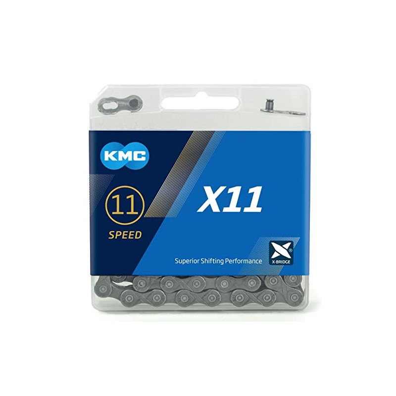 KMC X11 11 Speed Chain, Grey/Grey, 118 Link