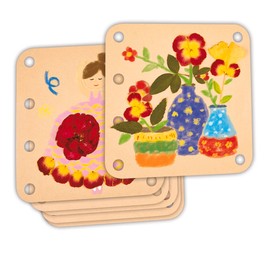 Hape E5574 Flower Press Art DIY Kit, Made From Bamboo, Arts and Craft Outdoor Toys