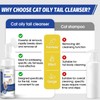 Ninibabie Cat Oily Tail Cleanser, 2-in-1 Wash and Brush,Removes Oil