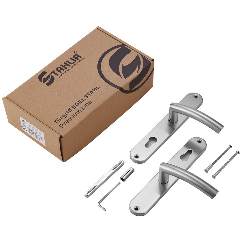 Stahlia Handle set long plate renovation set stainless steel brushed