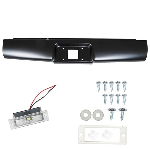 Rear Steel Bumper Roll Pan Replacement for 2004-2012 Colorado/Canyon (fleetside)