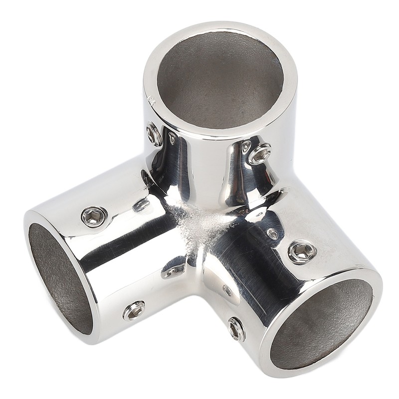 3 Way Corner Tee Joint 316 Stainless Steel Mirror Polished