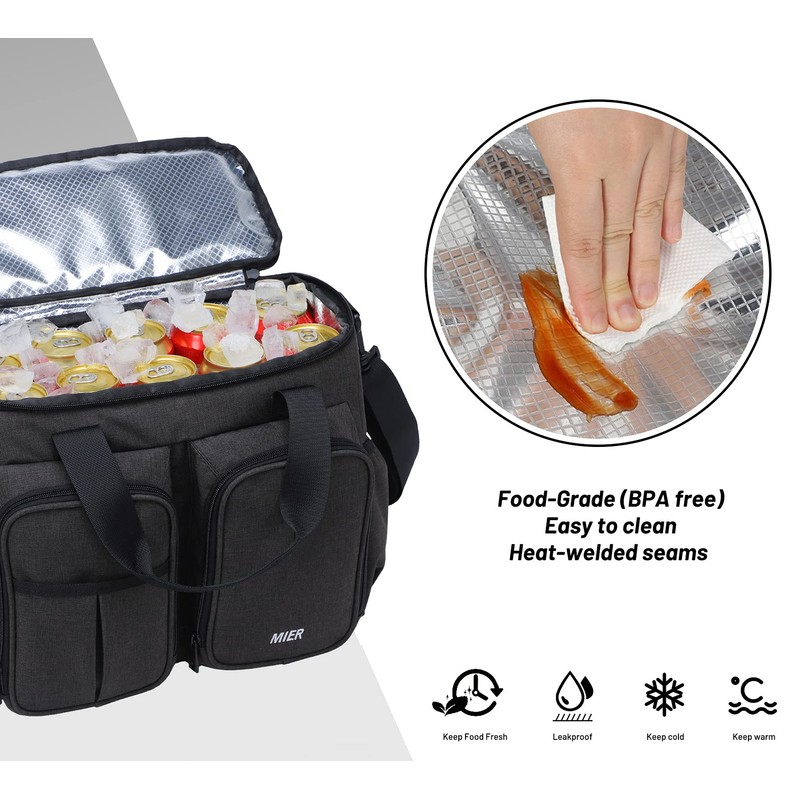 MIER Lunch Box for Men Heavy Duty Insulated Lunch Bag