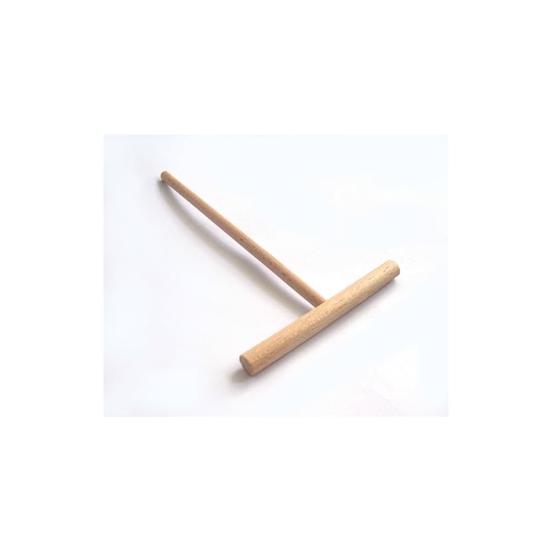 Tredoni 14cm Wooden Batter Spreader/Rake T-Stick - Professional Pancake/Crepe Maker,