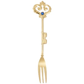 Takakuwa Metal 401314 Hercky Blue Hime Fork, Gold