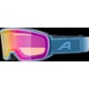 ALPINA NAKISKA Q-LITE Mirrored, Contrast-Enhancing OTG Ski Goggles with 100%