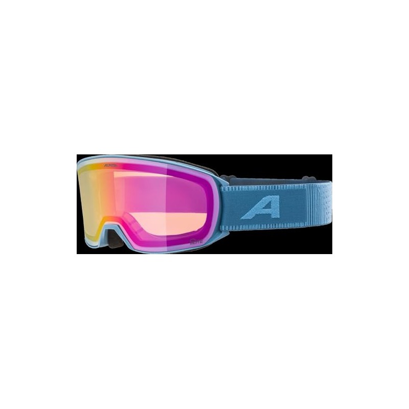 ALPINA NAKISKA Q-LITE Mirrored, Contrast-Enhancing OTG Ski Goggles with 100%