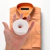 Protector de Cuello Blanco Autoadhesivo para Camisas, 3 Rollos de
