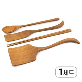 Wood Epulai teak wood cooking utensil set of 4 / 우드 에풀라이 티크나무 조리도구 4종세트