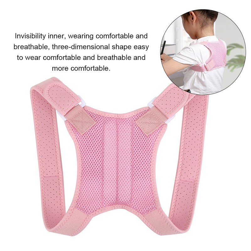 Kid Back Shoulder Lumbar Waist Supporting Concealed Posture Corrector Prevent