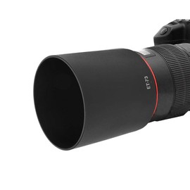 Bindpo ET-73 Lens Hood, Camera Lens Sun Protection Rain Cover Replacement for EF 100mm 1:2.8L Macro is USM, Default