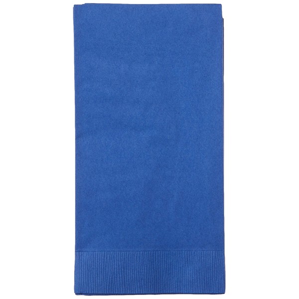 50-Count Touch of Color Paper Dinner Napkins, Cobalt