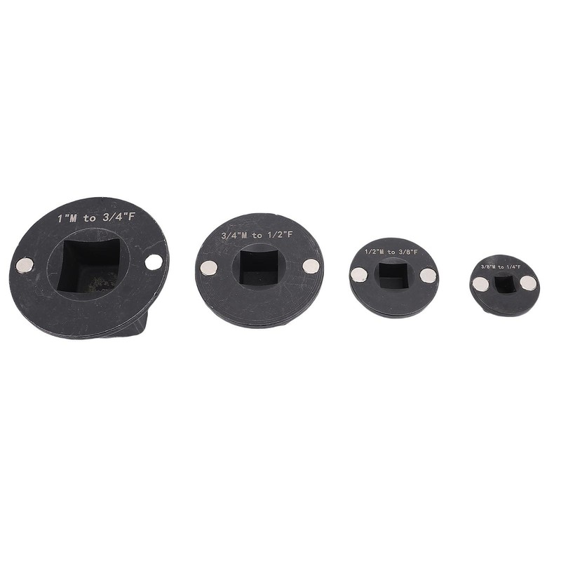 Jiawu 4PCS Low Profile Impact Socket Adapter Set, 3/4in-1in 1/2in-3/4in
