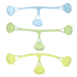 Snappi Nappy Clips for Muslin Nappies, Cloth Nappies, Pack of 3 (Light Blue/Light Green/Light Yellow, 1: up to 18 Months)