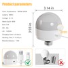 MXhme E26 2.4Ghz Rechargeable Light Bulb with Remote Control,Battery Operated