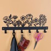 2 PCS Wall Mounted Metal Towel Rack with 6 Hooks
