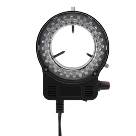 Hakeeta Luz de Anillo de microscopio Ajustable de 4.5w LED con Brillo Ajustable, 144 Perlas de lámpara, Adecuada para observación de microscopio (110-240V).
