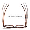 Kodilin Lesebrille für Damen, Anti-Licht, blaues Katzenauge, PC-Brille mit Federscharnier,