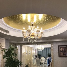 TopHomer 400 Sheets Imitation Gold Leaf for Arts Project Crafting Decoration