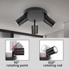 Dehobo Ceiling Spotlight Indoor in Matt Black - 3 Adjustable