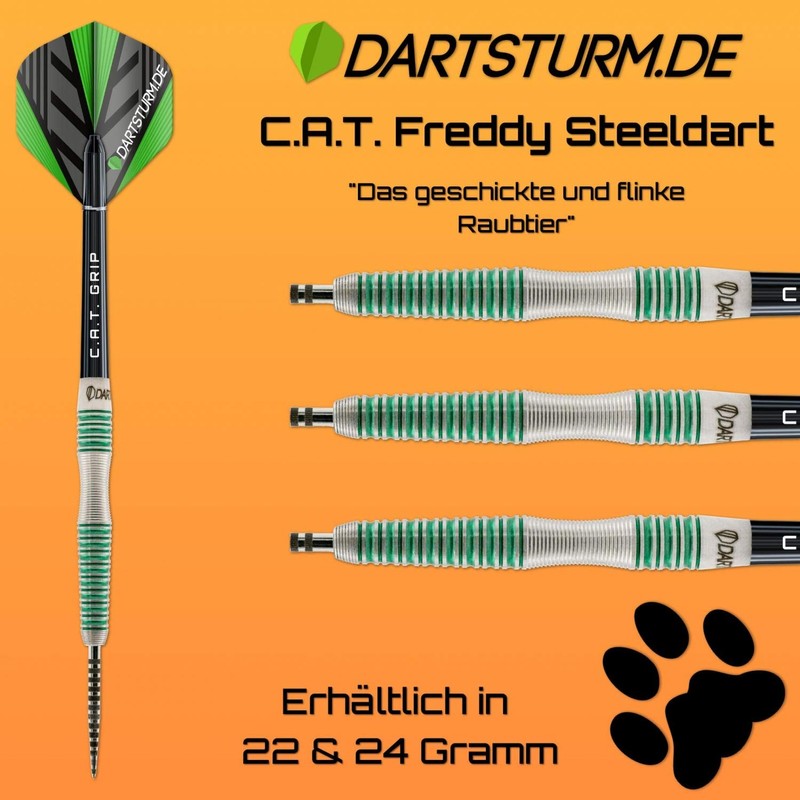 DartSturm.de - Freddy steel dart total weight 22.