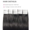16 inch Tape in Hair Extensions Human Hair [2.5g*20pcs] #1